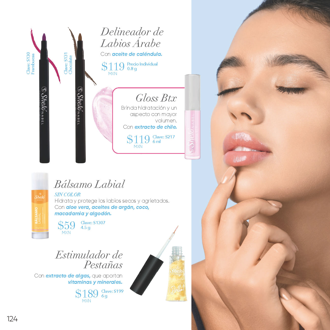 Delineador de Labios Árabe Con aceite de caléndula. Gloss Btx. Bálsamo Labial SIN COLOR. Estimulador de Pestañas