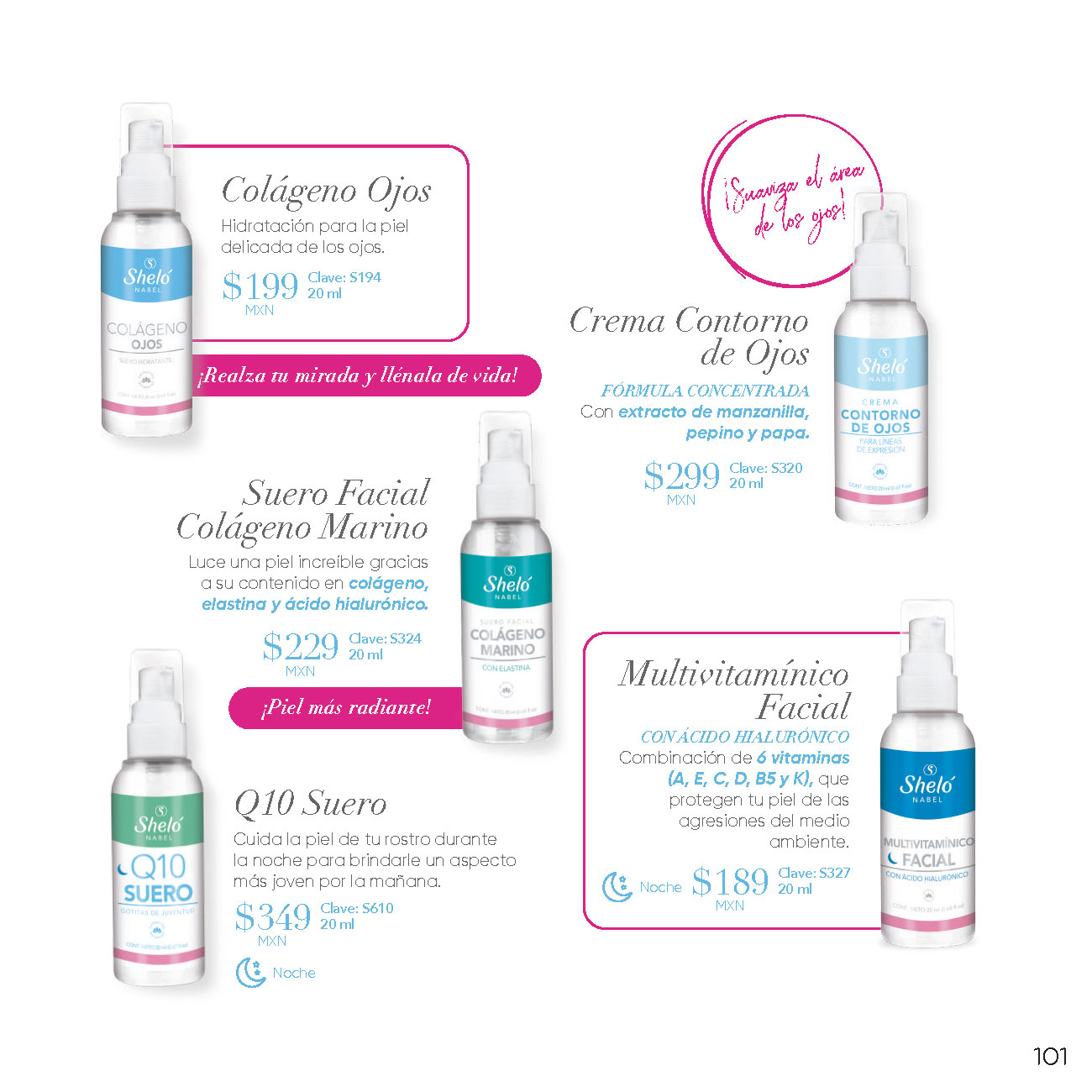 Colágeno Ojos Hidratación para la piel delicada de los ojos. Crema Contorno de Ojos. Suero Facial Colágeno Marino. Multivitamínico Facial. Q10 Suero Cuida la piel de tu rostro  durante la noche para brindarle un aspecto más joven por la mañana.