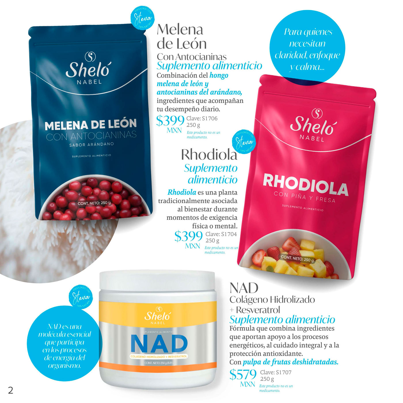 Melena de León Con Antocianinas
Suplemento alimenticio Combinaci6n del hongo melena de le6n y antocianinas del arándano. Rhodiola Suplemento 